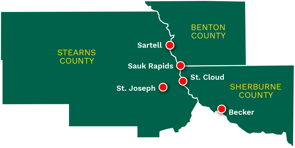 Three County Map